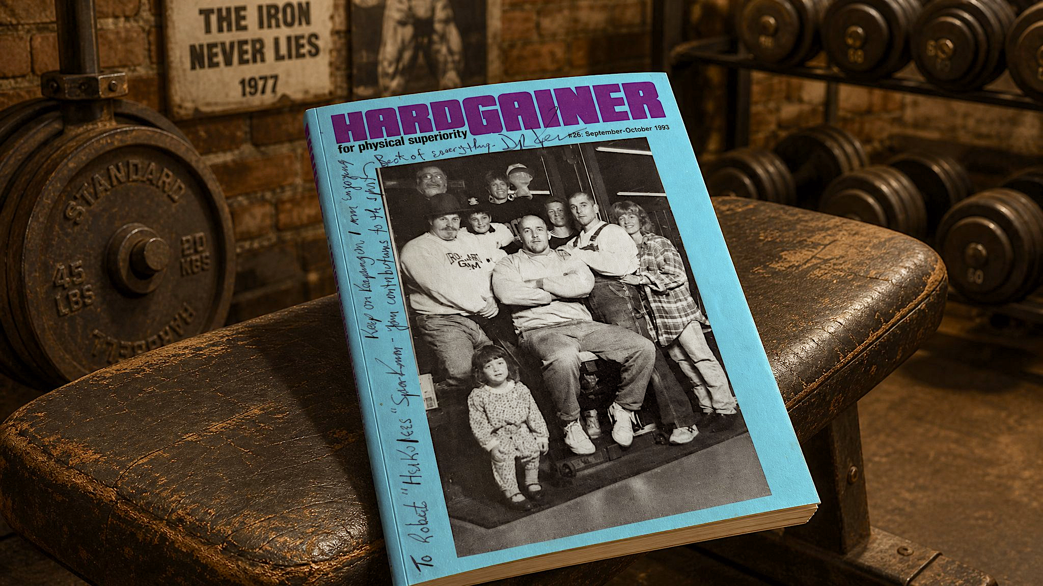 Hardgainer Magazine issue 26 hand-signed by Dr. Ken Leistner — from the collection of Robert Sparkman