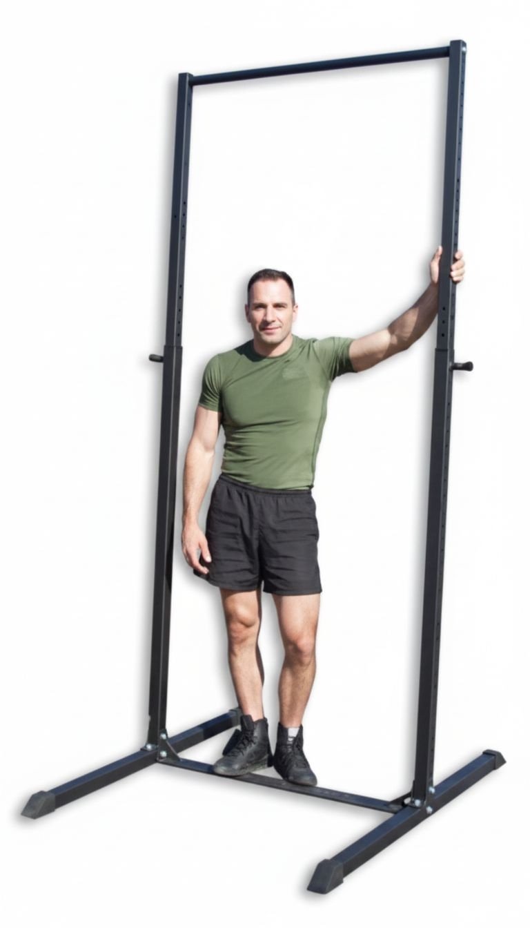 Free standing chin up bar — build your biceps in four steps